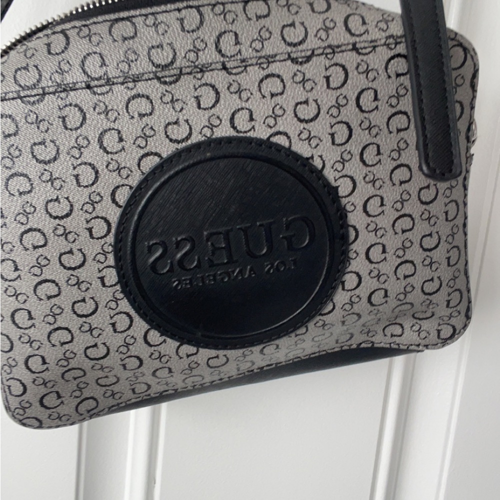 Gray Patterned Shoulder Bag - Picture 2 of 2